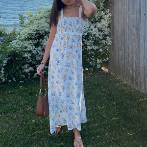 Zara floral maxi dress